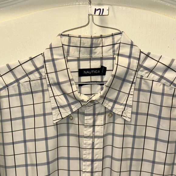 Nautica Short Sleeve Shirt - poplin cotton - XXL - Picture 1 of 6